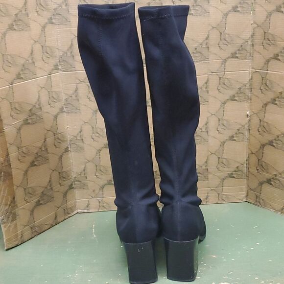 Y2K Merona Black Stretchy Sock Boot, Witch, Pirate Halloween - Picture 4 of 7